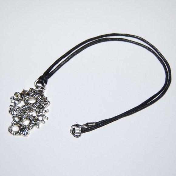 Dragon Necklace,Dragon Pendant Necklace,Martial Art Dragon Necklace,Man - Picture 2 of 3